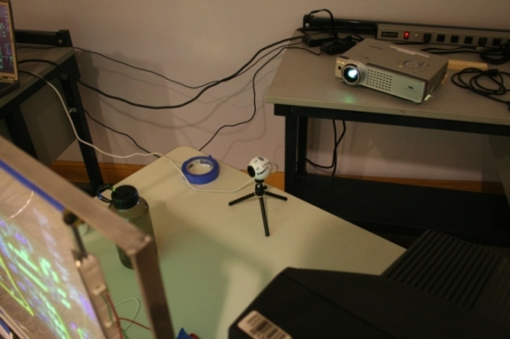 Projector and webcam in Rev 2